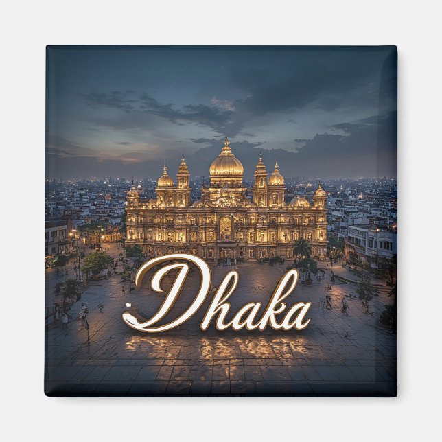 Imã Presente de Viagem Dhaka Bangladesh 🗺️ (Frente)