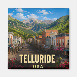 Imã Presente de Viagem do Vale da Montanha Telluride C