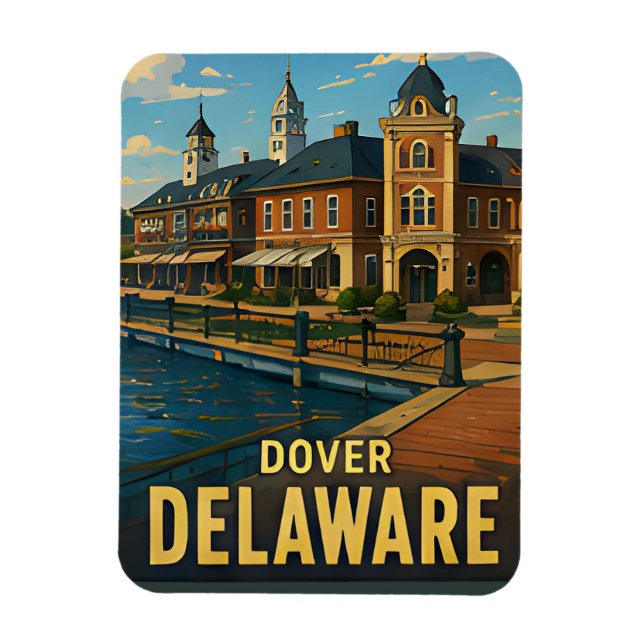 Ímã Presente de Viagem Dover Delaware (Vertical)