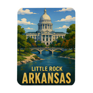 Ímã Presente de Viagem Little Rock Arkansas