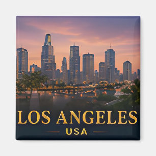 Imã ✈️ Presente de Viagem Los Angeles Califórnia 🌴