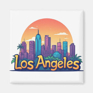 Imã Presente de Viagem Los Angeles Califórnia Para Exp