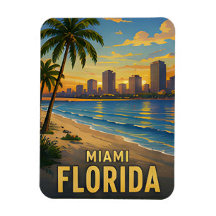 Ímã Presente de Viagem Miami Flórida