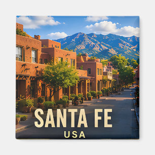 Imã Presente de Viagem Montanha Adobe Santa Fe Novo Mé