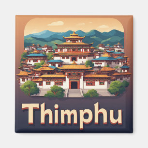 Imã Presente de viagem para a cidade de Thimphu Butão