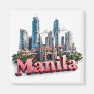 Imã Presente de Viagem para Manila Filipinas para Visi