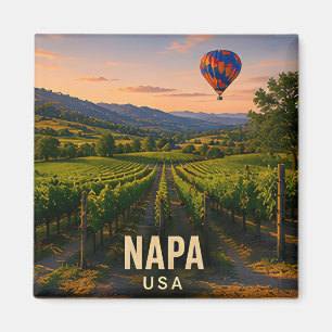 Imã Presente de Viagem para o Vale da Vinha da Califór