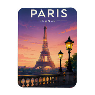 Ímã Presente de Viagem Paris França Cidade Atemporal