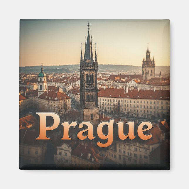 Imã Presente de Viagem Praga (Frente)
