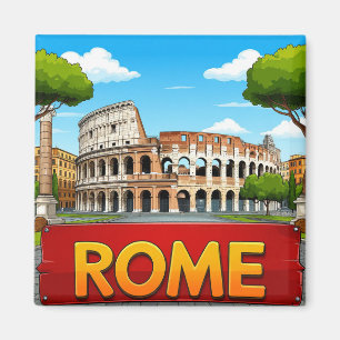 Imã Presente de Viagem Roma Itália para Viajantes do M