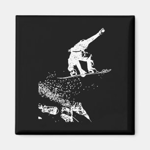 Imã Presente De Vintage Para Design De Wintersport Sn