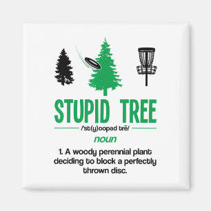 Imã Presente Dicionário Árvore Idiota Disc Golf Midran