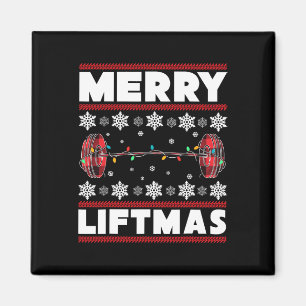 Imã Presente Diversão Natal Merry Liftmas Academia Tre