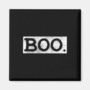 Imã Presente divertida de Halloween Vintage Boo