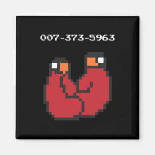 Imã Presente Divertido Códigos de Video Game 90s 45s 