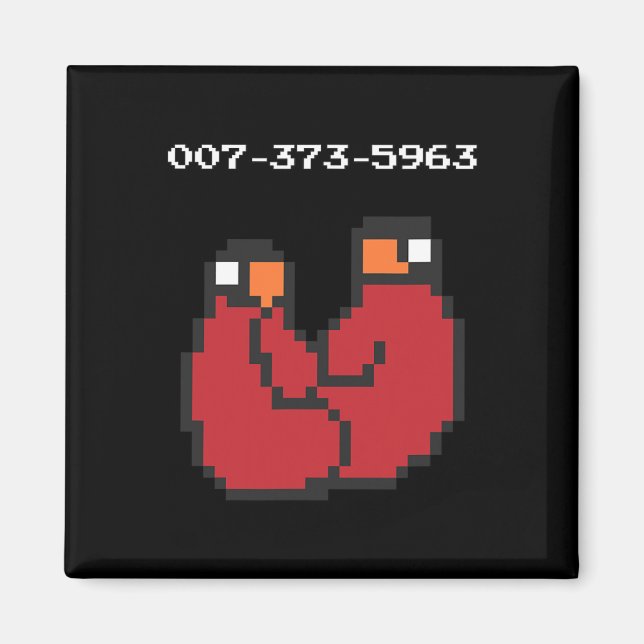 Imã Presente Divertido Códigos de Video Game 90s 45s  (Frente)