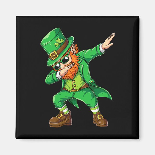 Imã Presente Divertido de Leprechaun para Homens e Cri (Frente)