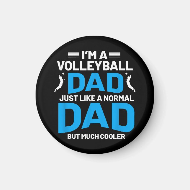 Imã Presente Divertido de Volei para Pais e Homens (Frente)