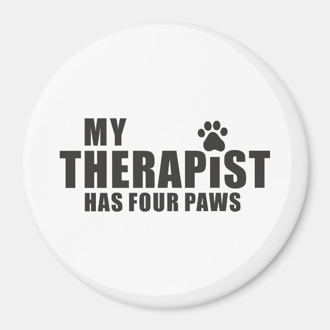 Imã Presente Divertido para Mãe/Pai de Cachorro! Meu T (Frente)