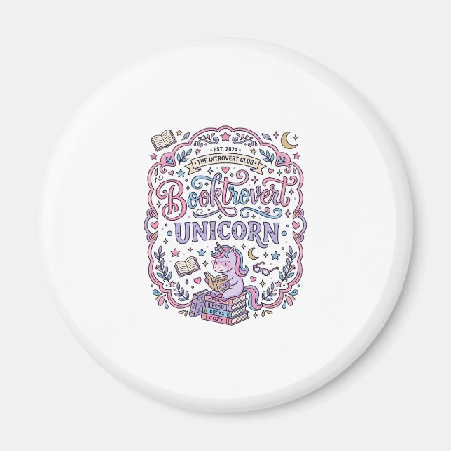 Imã Presente Divertido Unicórnio Fofinho Desenho Unicó (Frente)