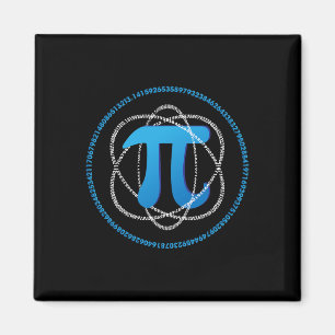 Imã Presente do Atom Pi Day Math Science