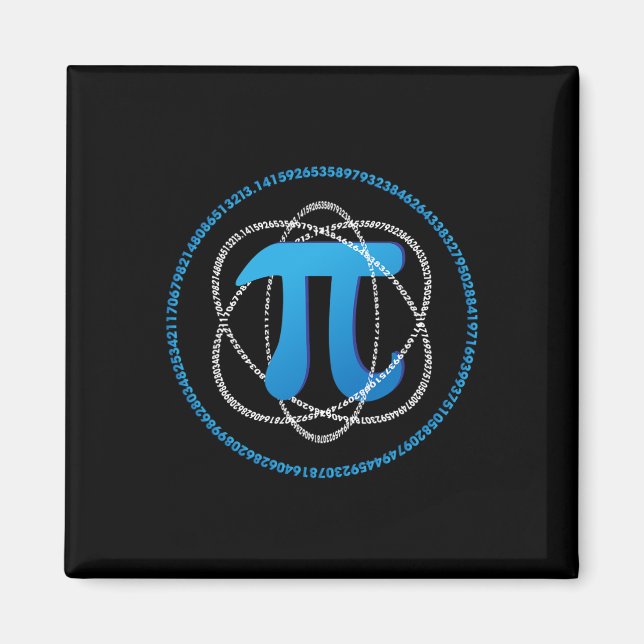 Imã Presente do Atom Pi Day Math Science (Frente)