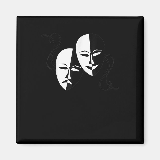Imã Presente do Ator de Máscaras de Tragédia de Comédi (Frente)