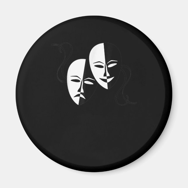 Imã Presente do Ator de Máscaras de Tragédia de Comédi (Frente)