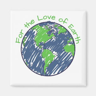 Imã Presente do Dia da Terra com Mínimo Impacto Ecológ