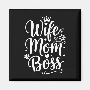 Imã Presente do Dia das Mães para Esposa Mãe Chefe Fof