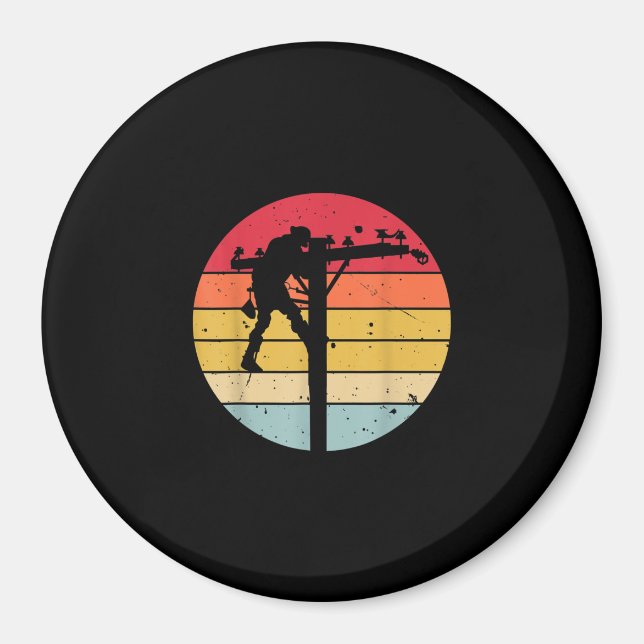 Imã Presente do eletricista Lineman (Frente)