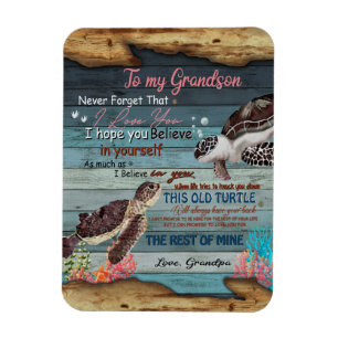 Ímã Presente do neto  Carta Ao Meu Avô