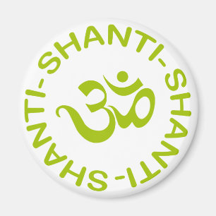 Imã Presente do OM Shanti Shanti Shanti