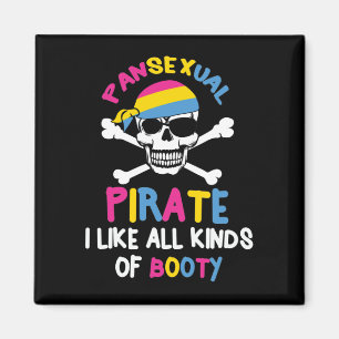 Imã Presente do Orgulho LGBTQ Pirata Pansexual