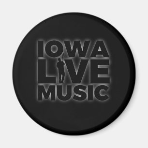 Imã Presente do Player de Música do Iowa Live