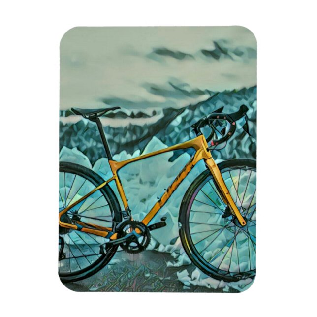 Ímã Presente do touro de bicicleta (Vertical)