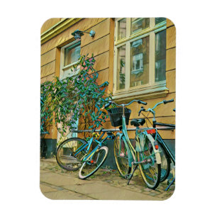 Ímã Presente do touro de bicicleta Pintura de ciclis