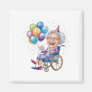 Imã Presente engraçado de aniversário da avó para tia