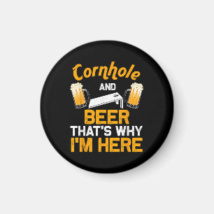 Imã Presente Engraçado de Cornhole para Homens Jogador