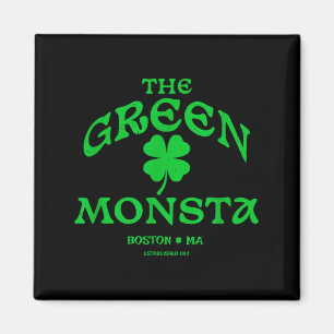 Imã Presente engraçado do Monsta Verde Boston M New En
