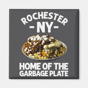 Imã Presente engraçado do prato de lixo de Rochester N