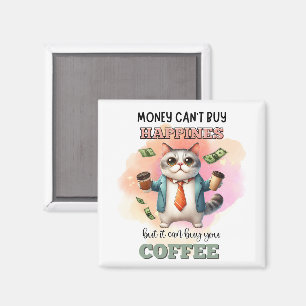 Imã Presente engraçado para amante de gatos, Dinheiro 