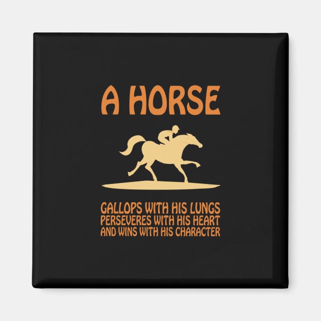 Imã Presente Equestre | Galoços de cavalos (Frente)