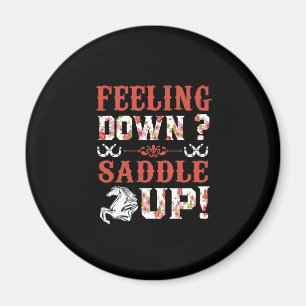 Imã Presente Equestre   Sentir a sela para cima