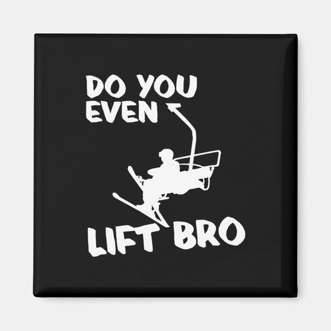 Imã Presente Esportivo De Esqui De Inverno - Esqui Esq (Frente)