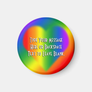 Imã Presente feito sob encomenda do amor do arco-íris