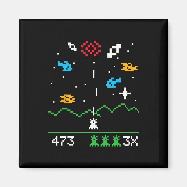 Imã Presente Geek de Videogames Astrospace Vintage Ner (Frente)
