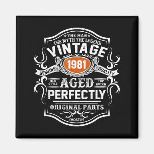 Imã Presente Homem Lenda Mito Vintage 1981 45 Anos