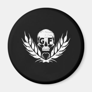 Imã Presente Legal de Warrior de Caveira Livre