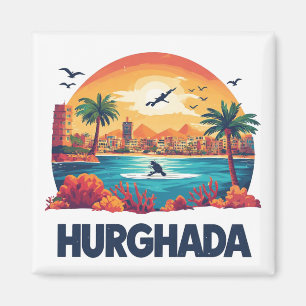 Imã Presente Lembrança de Viagem para Hurghada Egito P